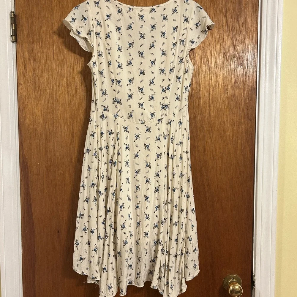 Floral Cream Dress-Vintage Ralph Lauren - Picture 5 of 6